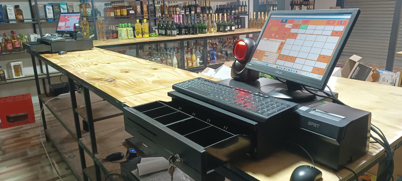 Punto de venta funcionando en comercio real