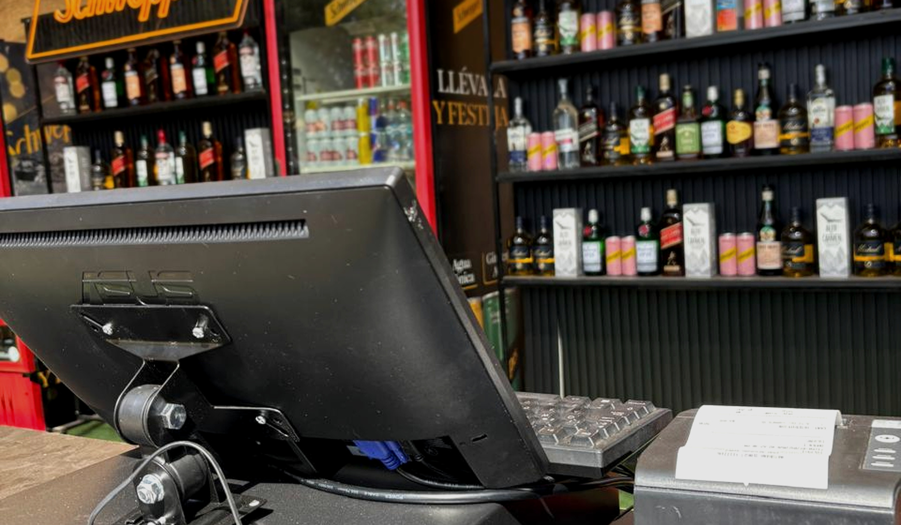 Punto de venta instalado en restaurante